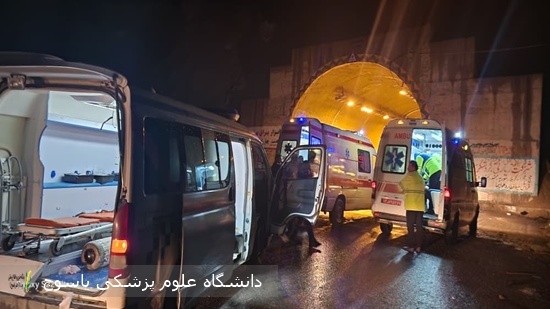 حضور-تیم-اعزام-بیمارستان-امام-خمینی(ره)-دهدشت-در-صحنه-تصادف-و-نجات-جان-۹-مصدوم